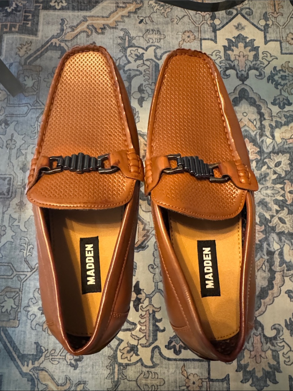 Madden Men's Cognac Slip-On Bit Loafers
